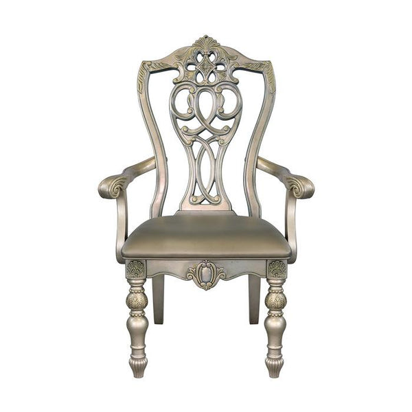 Catalonia Arm Chair in Platinum Gold (Set of 2) image