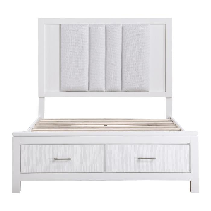 Prism (3) California King Platform Bed with Footboard Storage