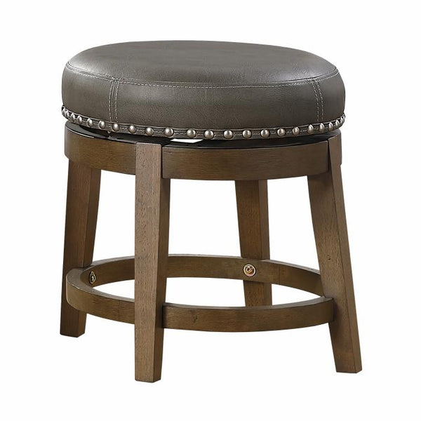 5681GRY-18 - Round Swivel Stool, Gray image