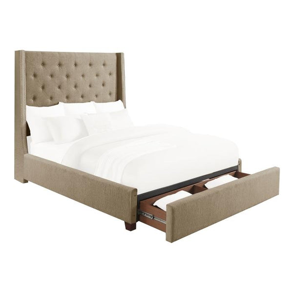 5877KBR-1EKDW - (3)Eastern King Platform Bed with Storage Footboard