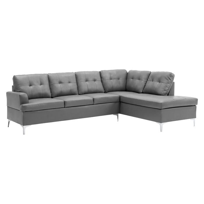 8378GRY - (2)2-Piece Sectional with Right Chaise image