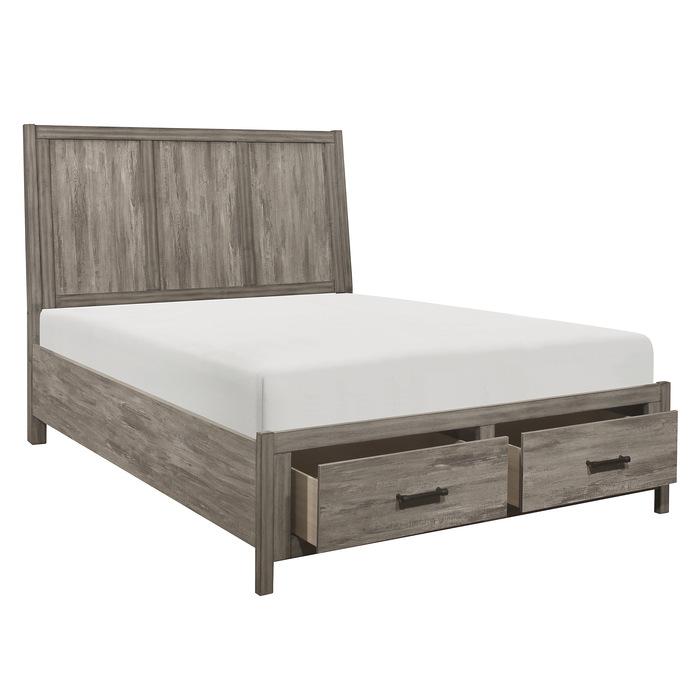 Bainbridge (3) Eastern King Platform Bed with Footboard Storage