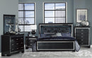 Allura Full Panel Bed in Black 1916FBK-1