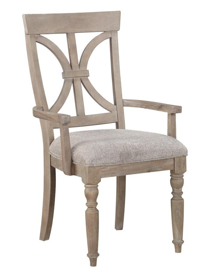 Cardano Arm Chair in Light Brown(Set of 2)