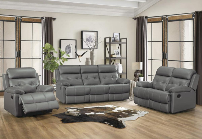 Lambent Double Reclining Chair in Dark Gray