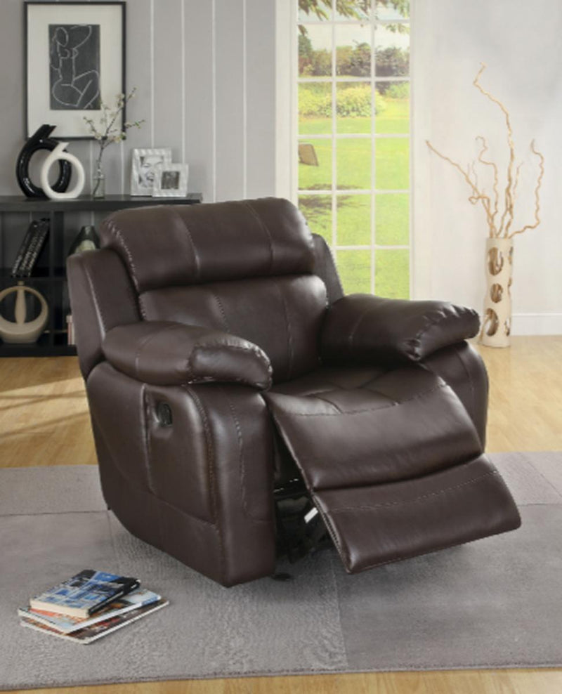 Marille Double Glider Reclining Chair in Brown