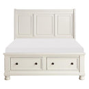 Laurelin (3)California King Sleigh Platform Bed with Footboard Storage