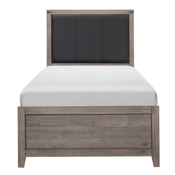 Woodrow Twin Panel Bed in Gray 2042T-1 image