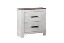 Chuint Night Stand in Whitewash + Smoking Grey