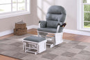 Bstfur Glider W/Ottoman in Dark Gray /Espresso