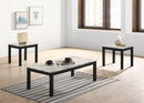 Liihfd 3-Pcs Coffee Table Set in Marble White