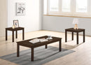 Liihfd 3-Pcs Coffee Table Set in Brown