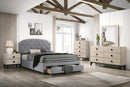Liihcc Twin Bed W/Drawer-Light Grey in Light Grey / Black