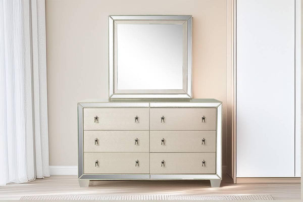 Mcraft Mirror W/Stainless Panel in Silver