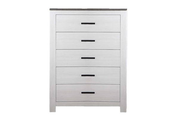 Chuint Chest in Whitewash + Smoking Grey