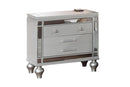 Hothan Night Stand in Silver