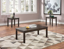 Hhdfur 3-Pcs Coffee Table Set in Espresso
