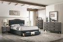 Liihcc Ck Bed Charcoal Burlap in Charcoal / Black