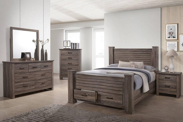 Liihen Eastern King Bed in Brown