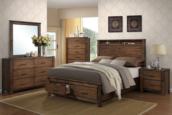 Liihen Eastern King Bed/Oak in Oak