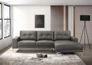 Lsgfur 2-Pcs Sectional Set in Anthracite