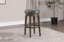 Sfvnco Swivel Barstool in Grey Pu/Walnut Frame