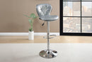 Sopfur Adjustable Bar Stool in Silver