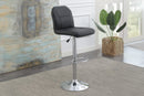 Sopfur Adjustable Bar Stool in Black Pu