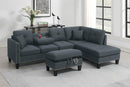 Taiyus 3-Pcs Sectional Set in Charcoal