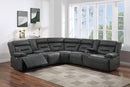 Taiyus Power Motion Sectional in Charcoal