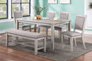 Tamich 6-Pcs Dining Set in Rustic Grey