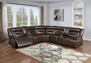 Taiyus Power Motion Sectional in Brown