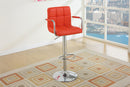 Uefurn Adjustable Bar Stool in Red