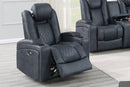 Uefurn Power Recliner in Ink Blue