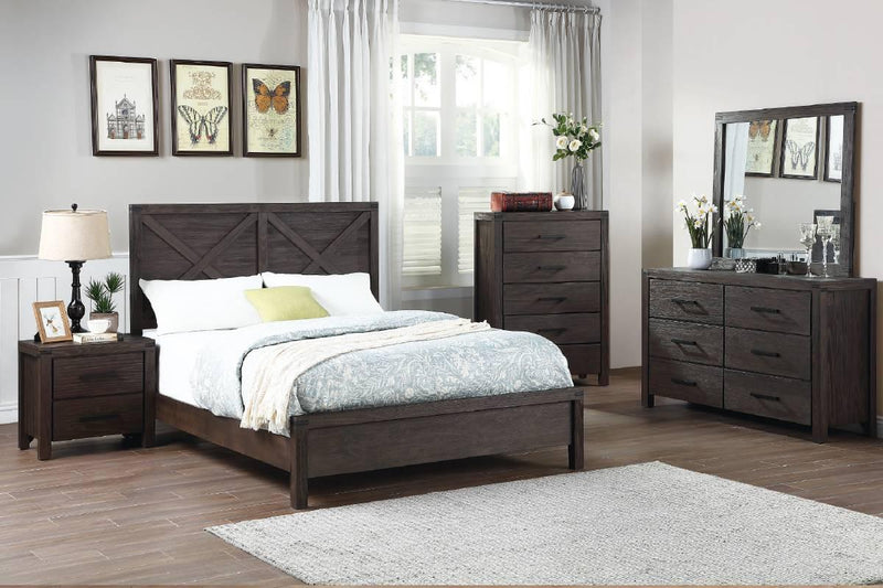 Viethn Eastern King Bed in Espresso
