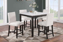 Yuewoo 5-Pcs Dining Set in Espresso