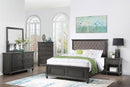 Vfvnco Eastern King Bed in Dark Grey