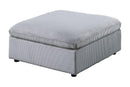 Winwoo Cocktail Ottoman in Light Gray