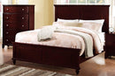 Vfvnco Eastern King Bed-Dark Cherry in Dark Cherry