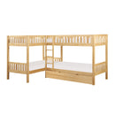 Bartly-(4) Corner Bunk Bed with Twin Trundle image