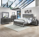 Crown Mark Refino King Panel Bed in Gray B1670-K image