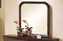Crown Mark Furniture Louis Philip Dresser Mirror in Dark Cherry