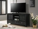Crown Mark Furniture Lyssa 3 Drawer TV Stand in Black image