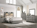 Crown Mark Furniture Carter 5 Drawer Chest in Gray