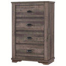 Crown Mark Furniture Coralee 5 Drawer Chest in Gray image