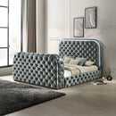 Eastern King Bed w/LED, Fireplace & TV Stand