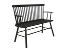 Crown Mark Furniture Jerimiah Spindleback Bench in Black image