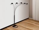 Peacock Shade Floor Lamp Black 82 H
