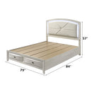EK Bed w/Storage & LED