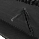 Villeneuve Futon Sofa Bed Black, Pink, & Grey